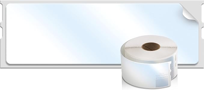 DYMO Authentic LW Clear Mailing Address Labels, DYMO Labels for LabelWriter Label Printers, 1-1/8" x 3-1/2", 1 Roll of 130