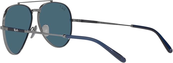 Ray-Ban Unisex Rb8225 Aviator Titanium Aviator Sunglasses