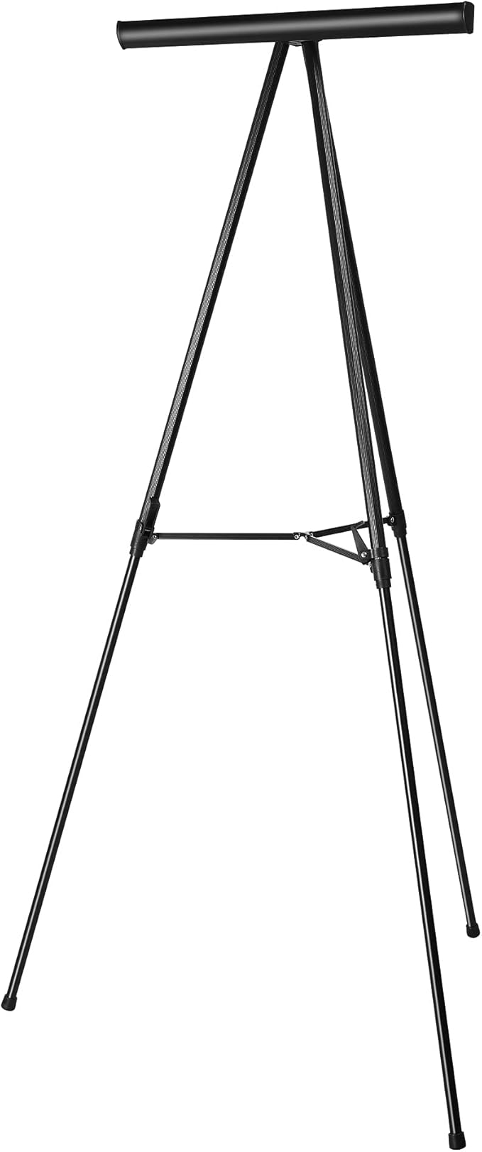 Amazon Basics High Boardroom Height Adjustable Flipchart Whiteboard and Display Easel Stand for Paper Pads and Signage, Portable, Collapsible Telescope Tripod, 37 x 18 x 28 in, Black