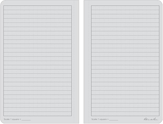 Rite in the Rain Weatherproof Soft Cover Notebook, 4.625" x 7.25", Black Cover, Universal Pattern (No. 774)