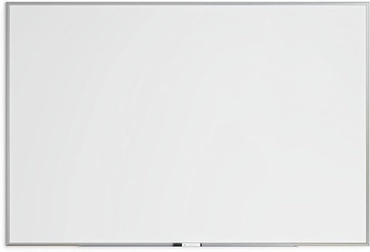 U Brands Magnetic Whiteboard 48" x 72", Large Dry Erase Board with Silver Aluminum Frame, Wall Mounted White Board for Office, Classroom & Conference Room, 6' x 4'