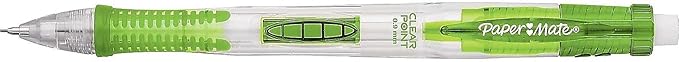 Paper Mate 1759214 Clear Point Mechanical Pencil Starter Set, 0.9 mm, Lime Green, Royal Blue, 2/Set