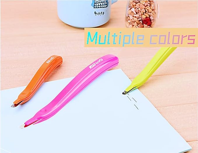 Staple Remover Professional Magnetic Easy Staple Removers Tool 3 PCS Staple Puller Remover Staple Pullers for Office, School and Home (Multicolor)