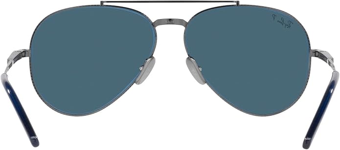Ray-Ban Unisex Rb8225 Aviator Titanium Aviator Sunglasses
