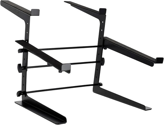 Rockville Rock2d2 Adjustable Dual Shelf DJ Controller Midi Keyboard Laptop Stand