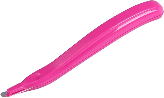 Staple Remover Professional Magnetic Staple Remover Puller Staples Remover Staple Removal Tool for School Office Home (Rose red)