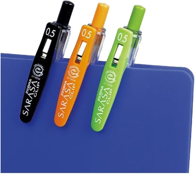 Zebra Sarasa Push Clip Gel Ink Pen - 0.5 mm - 10 Color Set