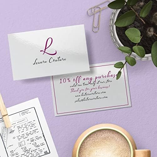 Avery Clean Edge Printable Business Cards with Sure Feed Technology, 2" x 3.5", Glossy White, 200 Blank Cards for Inkjet Printers (8859)