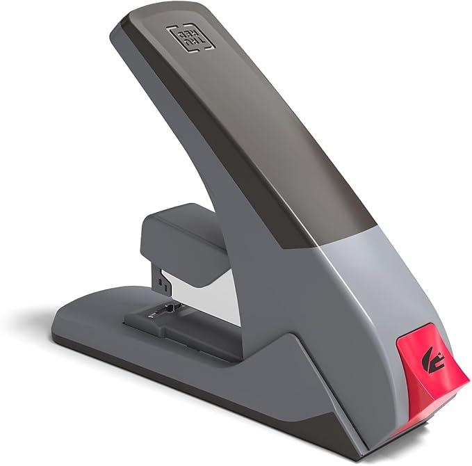 STAPLES TRU RED One-Touch Stapler, 60-Sheet Capacity, Gray/Black (TR58490)