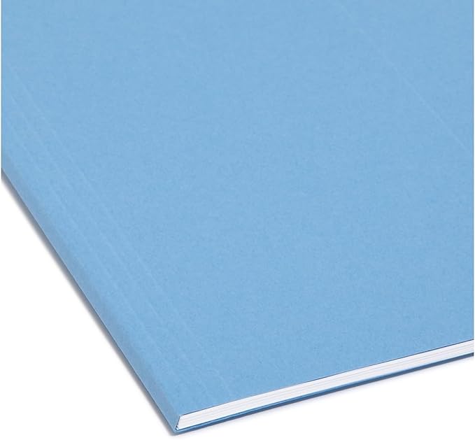 Smead FasTab Hanging File Folder, 1/3-Cut Built-in Tab, Legal Size, Assorted Primary Colors, 18 Count (64153)