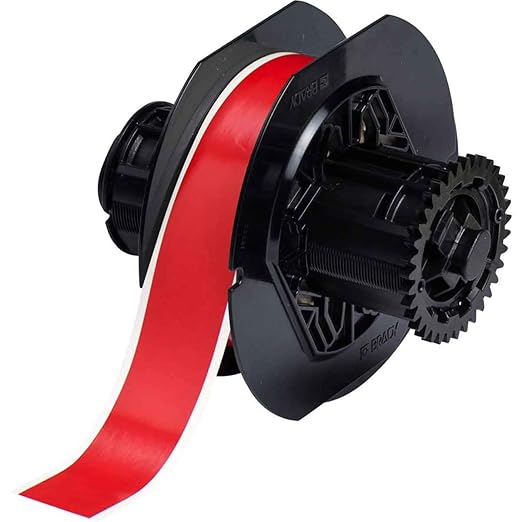 Brady B30C-1125-595-RD 100' Length x 1.125" Width, B-595 Vinyl, Red BBP31 Indoor/Outdoor Tape