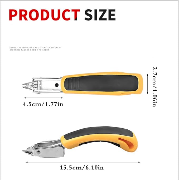 Staple Removers Heavy Duty Staple Remover,Easy Staple Remover Staple Puller Tool Upholstery Construction Tack Lifter Office Claw Tools Puller Removing 2 Pieces…
