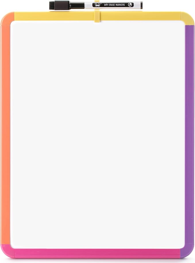 Mr. Pen- Dry Erase Board, 14” x 11” with a Black Dry Erase Marker, Small Mini White Board for Students