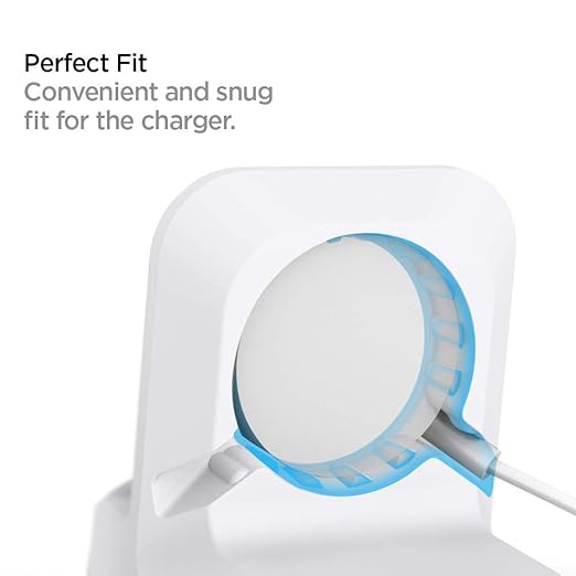 Spigen for Apple Watch Charger, S350 Stand Compatible with Ultra 3/2/1 49mm, Series 11/10 46/42mm, 9/8/7 45/41mm, SE3/SE2/SE/6/5/4 44/40mm, 3/2/1 42/38mm with Non-Slip Stable Base - White