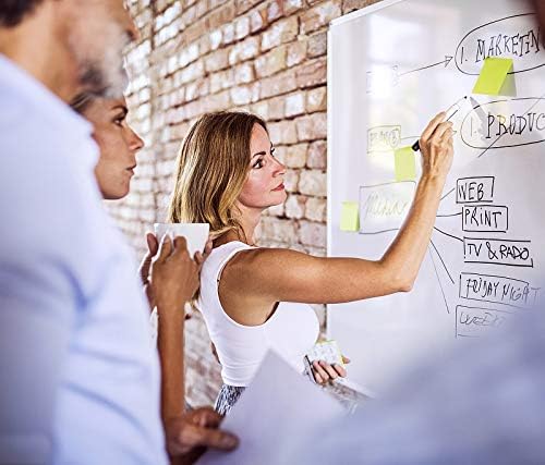 48 x 36 Inches Magnetic Whiteboard for Home Office Collaboration, Classroom Teaching - 4 x 3 ft Anti-Ghosting Dry Erase Board with Aluminum Frame for Brainstorming and Agile Management