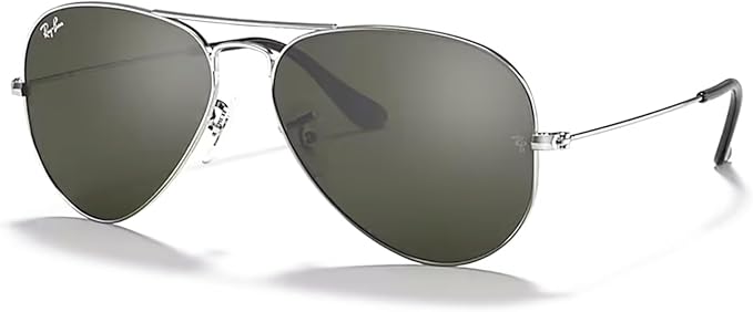 Ray-Ban RB3025 Metal Aviator Sunglasses For Men For Women +BUNDLE with ACCESSORY EYEWEAR KIT