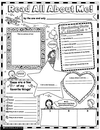 Scholastic Read All About Me Instant Personal Poster Sets