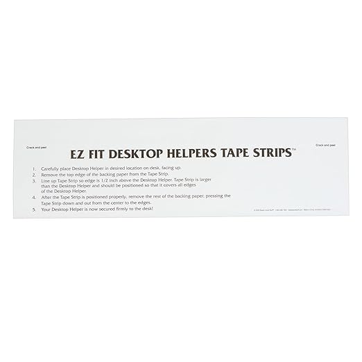 Really Good Stuff EZ-Fit Desktop Helper Tape Strips - Set of 36, Student Desk Name Tags, Pre-Cut, Durable, and Versatile