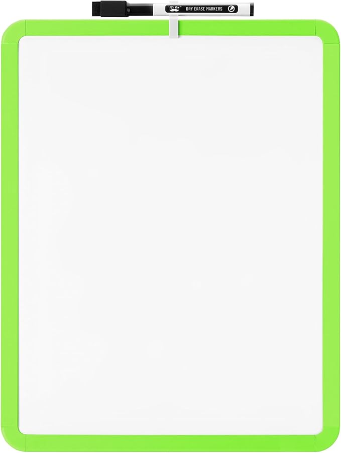 Mr. Pen- Dry Erase Board, 14” x 11” with a Black Dry Erase Marker, Small Mini White Board for Students