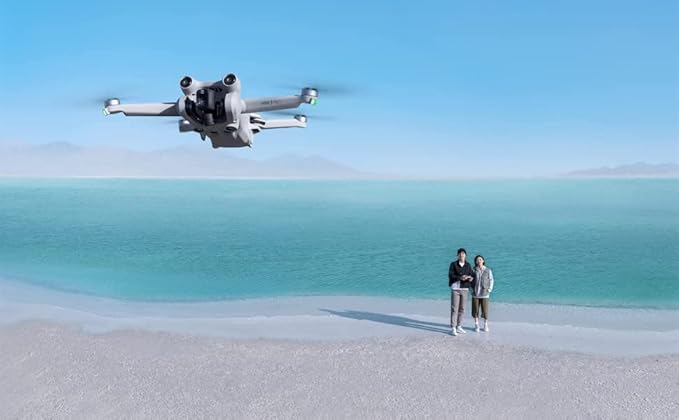 DJI Mini 3 Pro Camera Drone Quadcopter + RC-N1 Controller (No Screen), 4K/60fps Video, 48MP Photo, 34min Flight Time, Tri-Directional Obstacle Sensing, Bundle with Deco Gear Backpack + Accessories