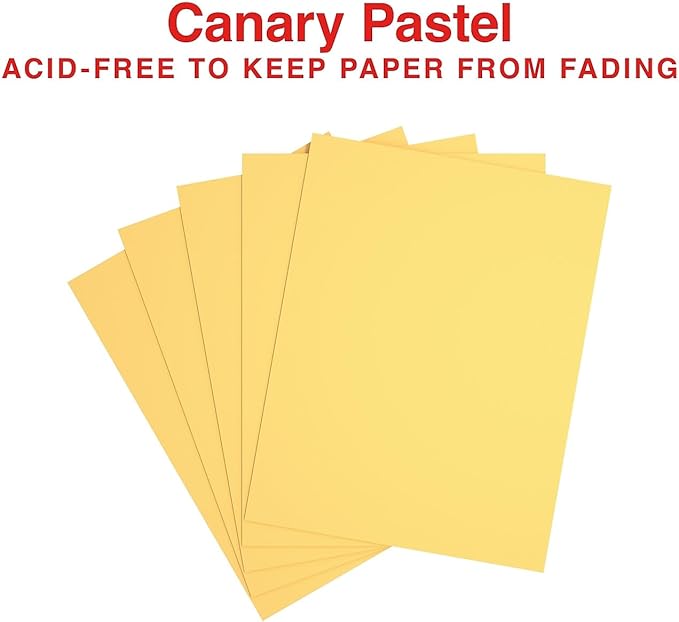 Staples 30% Recycled, 8.5 x 11 Inch, 20 lbs, 500-Sheets Pack, Canary, For Office, School & Home