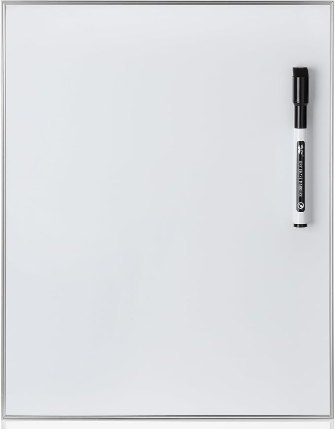 Mr. Pen- Small Dry Erase Board, 11x14 Inches, Whiteboard with Black Dry Erase Marker, Aluminum Frame, Magnetic Small White Board for Students, Home, Office and Classroom