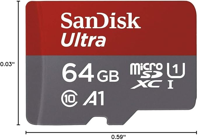 [Older Version] SanDisk 64GB Ultra MicroSDXC UHS-I Memory Card with Adapter - 100MB/s, C10, U1, Full HD, A1, Micro SD Card - SDSQUAR-064G-GN6MA
