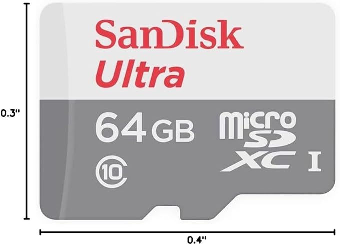 SanDisk Ultra 64GB UHS-I/Class 10 Micro SDXC Memory Card With Adapter- SDSDQUAN-064G-G4A [Old Version]