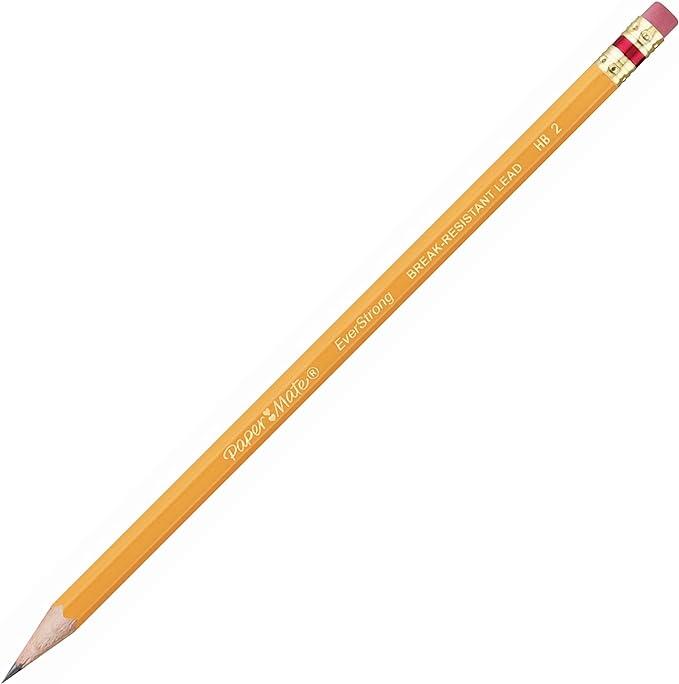 Paper Mate EverStrong #2 Pencils, Reinforced, Break-Resistant Lead When Writing, 72-Count