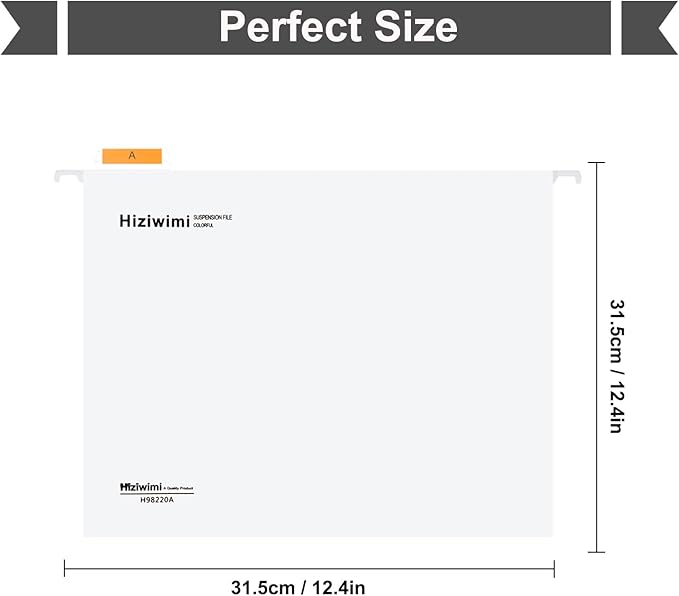 15 Pcs PP Hanging File Folders Letter Size,White Hanging Folders with Tabs,File Folders for Filing Cabinet Hanging Files for Bulky Files,Medical Charts,Office AMD School Desktop File Storage