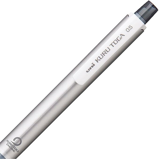 Uni Kurutoga Mechanical Pencil Standard, 0.5mm, Silver (M54501P.26)