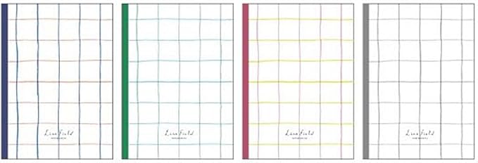 KOKUYO Composition Graph Notebook 4 Pack, A5 Campus 5x5 Grid Notebooks, 40 Perforated Sheets Notebook for School, Comp Book for Journal Planner Drawing Perfect for Women Study Note Taking