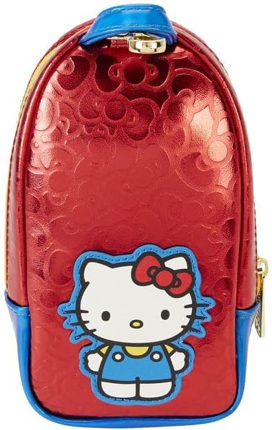 Loungefly Sanrio Hello Kitty 50th Anniversary Coin Bag Metallic Stationery Mini Backpack Pencil Case