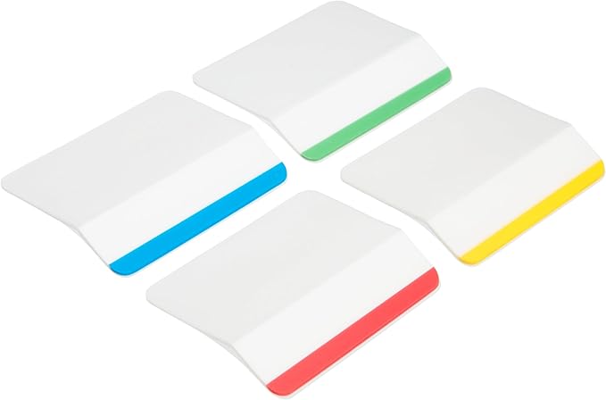 Post-it Tabs, 2 in, Lined, Assorted Primary Colors, 6 Tabs/Color, 4 Colors, 24 Tabs/Pack (686F-1) (Pack of 2)