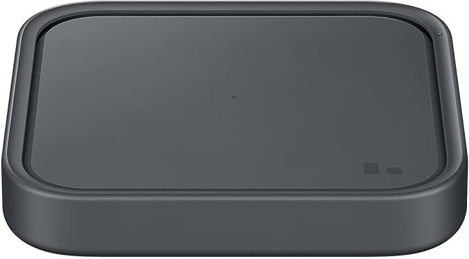 Samsung 15W Wireless Charger Single, Cordless Super Fast Charging Pad for Galaxy Phones and Devices, Compact Design, LED Indicator, USB C Cable Included, 2022, US Version, Grey