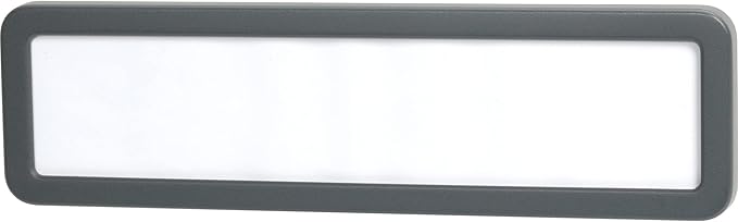 Office Depot® Brand Cubicle Name Plate, 2 5/8" x 9 1/8" x 7/8", 30% Recycled, Charcoal