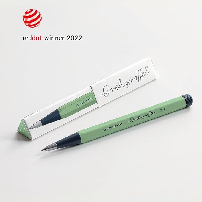 LEUCHTTURM1917 - Drehgriffel Mechanical Pencil - Refillable Writing Stylus with 0.7 mm HB Graphite Lead (Navy)