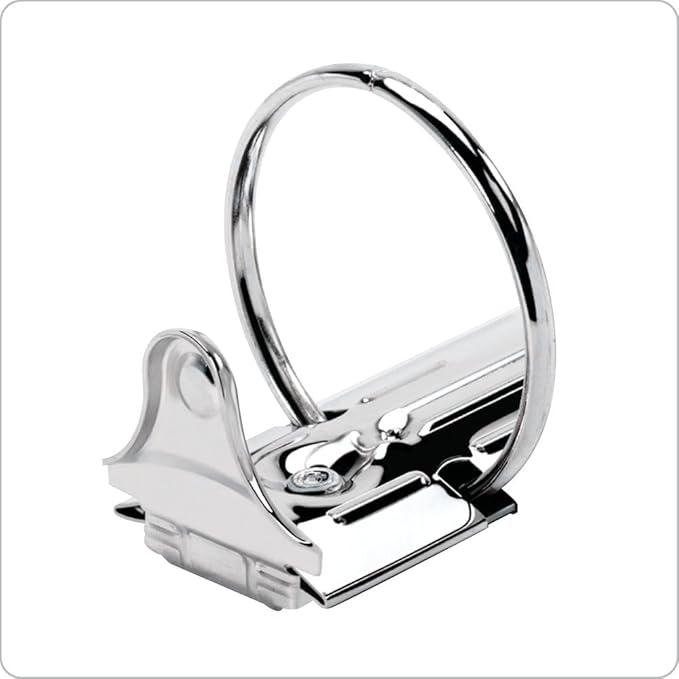 Cardinal 3 Ring Binder, Durable 1.5 Inch Performer ClearVue Binder, Round Rings, 350-Sheet Capacity, Customizable ClearVue Covers, PVC-Free, Black (67325) (Pack of 12)