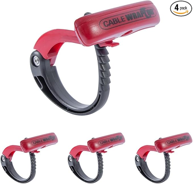 Gardner Bender, Medium, CW-T2RR25 Cable Wraptor, Red/Black (Pack of 4)