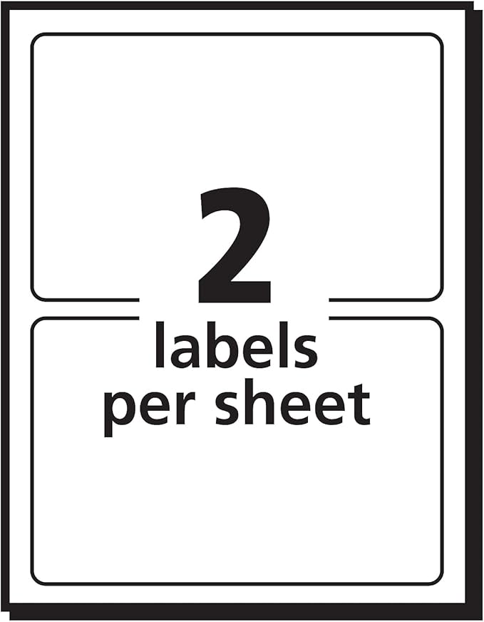 Avery 05453 Removable Multi-Use Labels, 3 x 4, White, 80/Pack