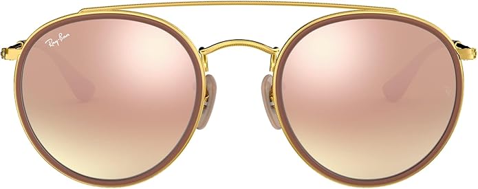 Ray-Ban Unisex Rb3647n Double Bridge Round Sunglasses