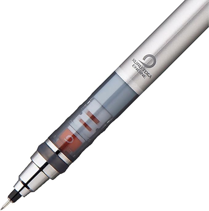 Uni Kurutoga Mechanical Pencil Standard, 0.5mm, Silver (M54501P.26)