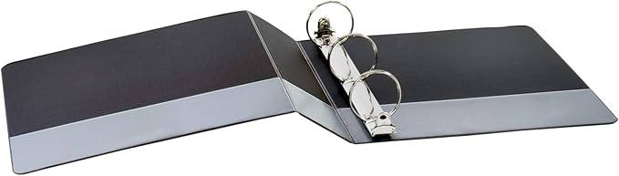 Cardinal Nonstick Round -Ring Vue Binders (CRD67425), Black, 2-Inch (67425) (Pack of 6)