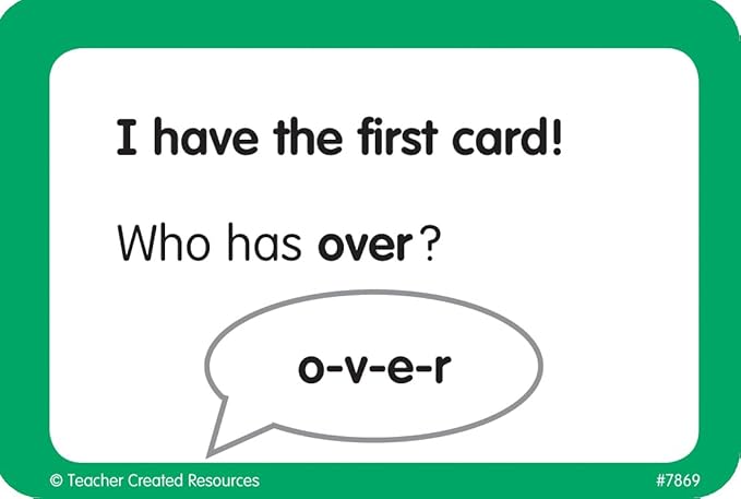 Teacher Created Resources I Have, Who Has Sight Words Game Grade 1