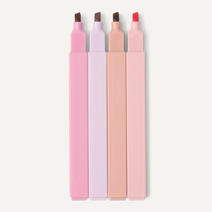 Amazon Basics Pastel Bible Highlighters Set, No Bleed, Chisel Tip, Soft Pastel Colors, 10 Count