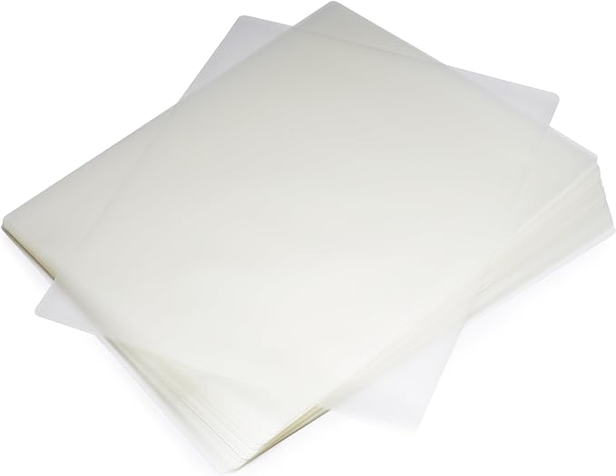 Amazon Basics Clear Thermal Laminating Plastic Paper Laminator Sheets, 9 x 11.5-Inch, 50-Pack, 2.8mil