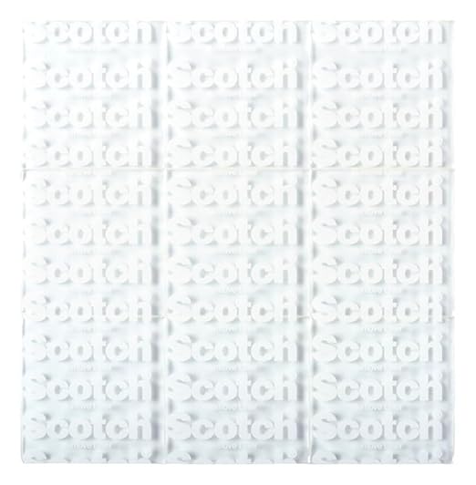 Scotch Restickable Tabs, Clear,1-in x 1-in,18-Tabs (R100)