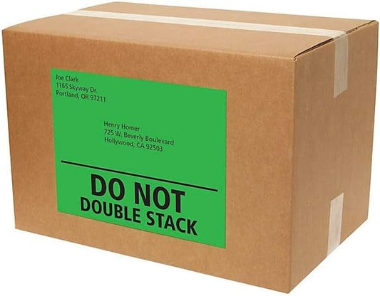 Avery High-Visibility Neon Shipping Labels for Laser Printers Assorted Colors, 8-1/2 x 11, Box of 100 (5935)
