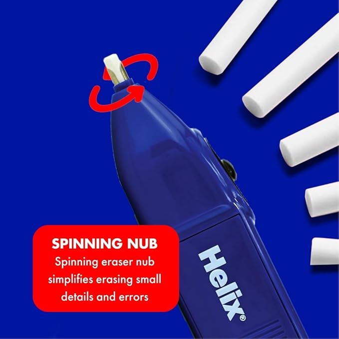 Helix - Professional Automatic Eraser - Precise and Efficient Blue