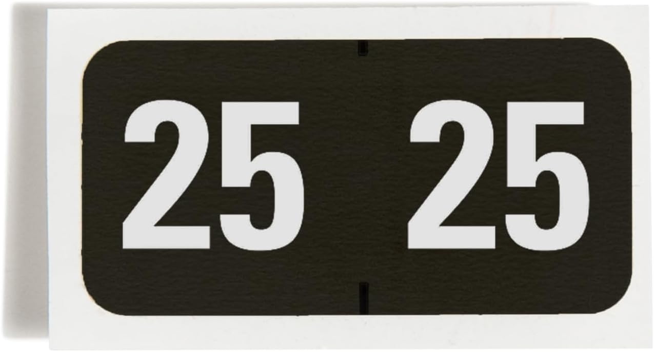 Smead ETYJ Color-Coded 2026 Year Labels, 1-1/2 x 3/4 in., Black, 500/Roll in a Dispensing Box (68325)
